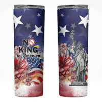 No Kings In America Skinny Tumbler Watercolor Floral - Wonder Print Shop