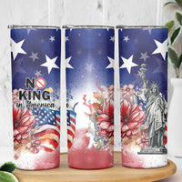 No Kings In America Skinny Tumbler Watercolor Floral - Wonder Print Shop