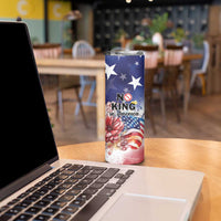 No Kings In America Skinny Tumbler Watercolor Floral - Wonder Print Shop