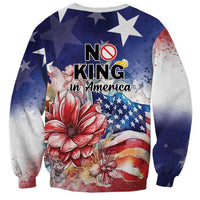 No Kings In America Sweatshirt Watercolor Floral - Wonder Print Shop