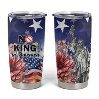 No Kings In America Tumbler Cup Watercolor Floral - Wonder Print Shop