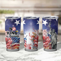 No Kings In America Tumbler Cup Watercolor Floral - Wonder Print Shop