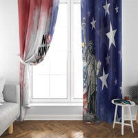 No Kings In America Window Curtain Watercolor Floral - Wonder Print Shop