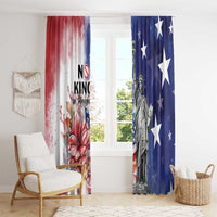 No Kings In America Window Curtain Watercolor Floral - Wonder Print Shop