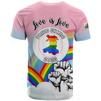 Pride Cymru T Shirt Welsh Dragon Rainbow Version - Wonder Print Shop