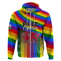 Pride Cymru Hoodie Love is Love Welsh Red Dragon - Wonder Print Shop