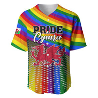 Personalised Pride Cymru Baseball Jersey Love is Love Welsh Red Dragon - Wonder Print Shop