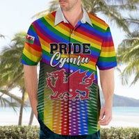 Personalised Pride Cymru Hawaiian Shirt Love is Love Welsh Red Dragon - Wonder Print Shop