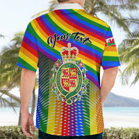 Personalised Pride Cymru Hawaiian Shirt Love is Love Welsh Red Dragon - Wonder Print Shop