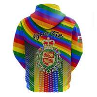 Personalised Pride Cymru Hoodie Love is Love Welsh Red Dragon - Wonder Print Shop