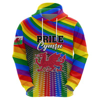 Personalised Pride Cymru Hoodie Love is Love Welsh Red Dragon - Wonder Print Shop