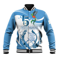 Personalized Guatemala 15 Septiembre 1821 Baseball Jacket Happy Independence Day