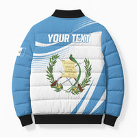 Personalized Guatemala 15 Septiembre 1821 Bomber Puffer Jacket Happy Independence Day