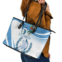 Guatemala 15 Septiembre 1821 Leather Tote Bag Happy Independence Day