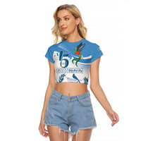 Personalized Guatemala 15 Septiembre 1821 Raglan Cropped T Shirt Happy Independence Day