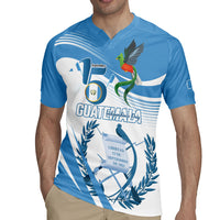 Personalized Guatemala 15 Septiembre 1821 Rugby Jersey Happy Independence Day