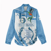Personalized Guatemala 15 Septiembre 1821 Women Casual Shirt Happy Independence Day