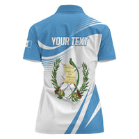 Personalized Guatemala 15 Septiembre 1821 Women Polo Shirt Happy Independence Day