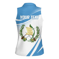 Personalized Guatemala 15 Septiembre 1821 Women Sleeveless Polo Shirt Happy Independence Day
