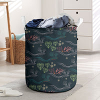 Guatemala Quetzal Bird Pattern Laundry Basket Embroidery Effect