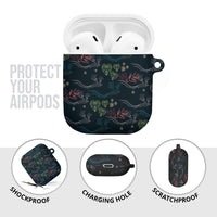 Guatemala Quetzal Bird Pattern AirPods Case Embroidery Effect