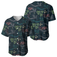 Guatemala Quetzal Bird Pattern Baseball Jersey Embroidery Effect