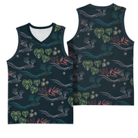 Guatemala Quetzal Bird Pattern Basketball Jersey Embroidery Effect