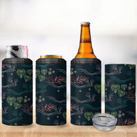 Guatemala Quetzal Bird Pattern 4 in 1 Can Cooler Tumbler Embroidery Effect