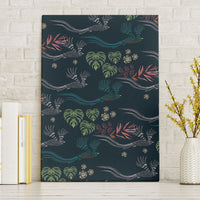 Guatemala Quetzal Bird Pattern Canvas Wall Art Embroidery Effect
