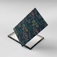 Guatemala Quetzal Bird Pattern Canvas Wall Art Embroidery Effect