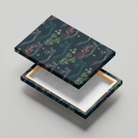 Guatemala Quetzal Bird Pattern Canvas Wall Art Embroidery Effect