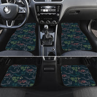 Guatemala Quetzal Bird Pattern Car Mats Embroidery Effect