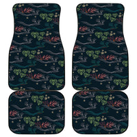 Guatemala Quetzal Bird Pattern Car Mats Embroidery Effect