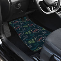 Guatemala Quetzal Bird Pattern Car Mats Embroidery Effect