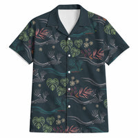 Guatemala Quetzal Bird Pattern Hawaiian Shirt Embroidery Effect