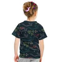 Guatemala Quetzal Bird Pattern Kid T Shirt Embroidery Effect