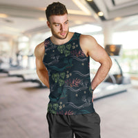 Guatemala Quetzal Bird Pattern Men Tank Top Embroidery Effect