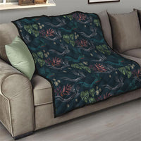 Guatemala Quetzal Bird Pattern Quilt Embroidery Effect