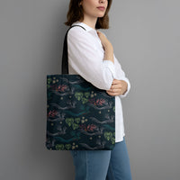 Guatemala Quetzal Bird Pattern Tote Bag Embroidery Effect