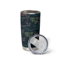 Guatemala Quetzal Bird Pattern Tumbler Cup Embroidery Effect
