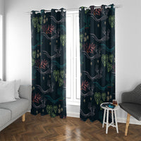Guatemala Quetzal Bird Pattern Window Curtain Embroidery Effect