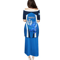 Scotland Rugby Puletasi Thistle With Scottish Lion - Wonder Print Shop