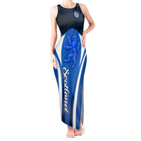 Scotland Rugby Tank Maxi Dress Thistle With Scottish Lion - Wonder Print Shop