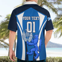 Custom Scotland Rugby Hawaiian Shirt Thistle With Scottish Lion - Wonder Print Shop