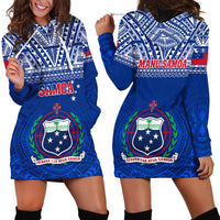 Samoa Rugby Hoodie Dress Manu Samoa Polynesian Tatoo Pattern - Wonder Print Shop