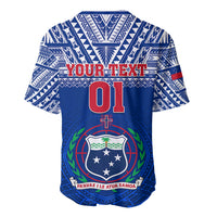 Custom Samoa Rugby Baseball Jersey Manu Samoa Polynesian Tatoo Pattern - Wonder Print Shop