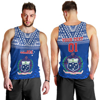 Custom Samoa Rugby Men Tank Top Manu Samoa Polynesian Tatoo Pattern - Wonder Print Shop