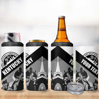 Personalized Kentucky 4 in 1 Can Cooler Tumbler Deo gratiam habeamus - Wonder Print Shop