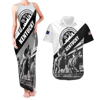 Personalized Kentucky Couples Matching Tank Maxi Dress and Hawaiian Shirt Deo gratiam habeamus - Wonder Print Shop