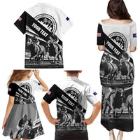 Personalized Kentucky Family Matching Puletasi and Hawaiian Shirt Deo gratiam habeamus - Wonder Print Shop